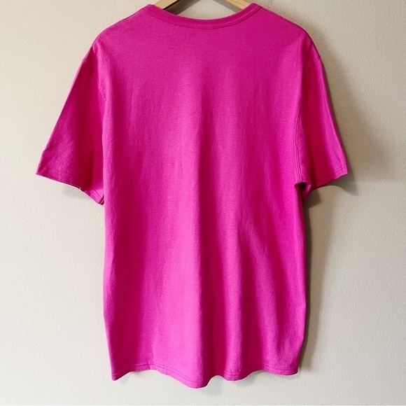 Champion Men’s Heritage Floss Stitch C Logo Tee Shirt Peony Parade Pink Sz Large - Picture 7 of 9